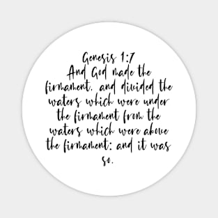 Genesis 1:7 Magnet